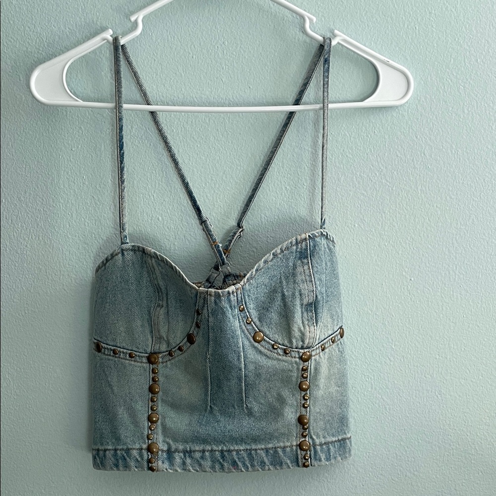 Denim top